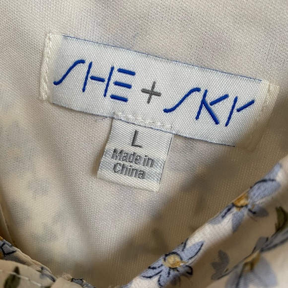 She + Sky floral sundress size large - Picture 2 of 4